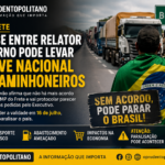 Impasse sobre MP do Frete pode resultar em greve nacional dos caminhoneiros