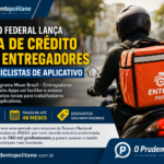 Governo Federal lança linha de crédito para entregadores e motociclistas de aplicativo financiarem motos novas