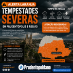 🚨🌧️ ALERTA PARA PRUDENTÓPOLIS E REGIÃO!