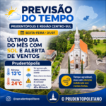🌤️ ÚLTIMO DIA DE JULHO TERÁ SOL, TEMPERATURAS AGRADÁVEIS E ALERTA PARA VENTOS FORTES