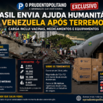 Brasil envia ajuda humanitária à Venezuela após terremotos; carga inclui vacinas, medicamentos e equipamentos