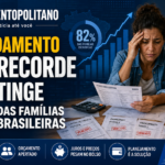 ENDIVIDAMENTO BATE RECORDE E JÁ ATINGE 82% DAS FAMÍLIAS BRASILEIRAS