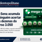 Mega-Sena acumula após ninguém acertar as seis dezenas do concurso 3.050