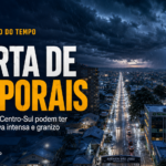 PRUDENTÓPOLIS E CENTRO-SUL TÊM SEXTA-FEIRA SOB ALERTA DE TEMPORAIS, VENTO FORTE E POSSIBILIDADE DE GRANIZO