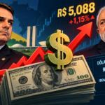 DÓLAR DISPARA E ATINGE R$ 5,09 APÓS NOVA PESQUISA ELEITORAL; DISPUTA ENTRE FLÁVIO BOLSONARO E LULA MOVIMENTA O MERCADO