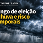 Domingo de eleição terá chuva e risco de temporais em Prudentópolis e no Centro-Sul