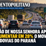 FERIADÃO DE NOSSA SENHORA APARECIDA DEVE AUMENTAR EM 28% O MOVIMENTO NAS RODOVIAS DO PARANÁ